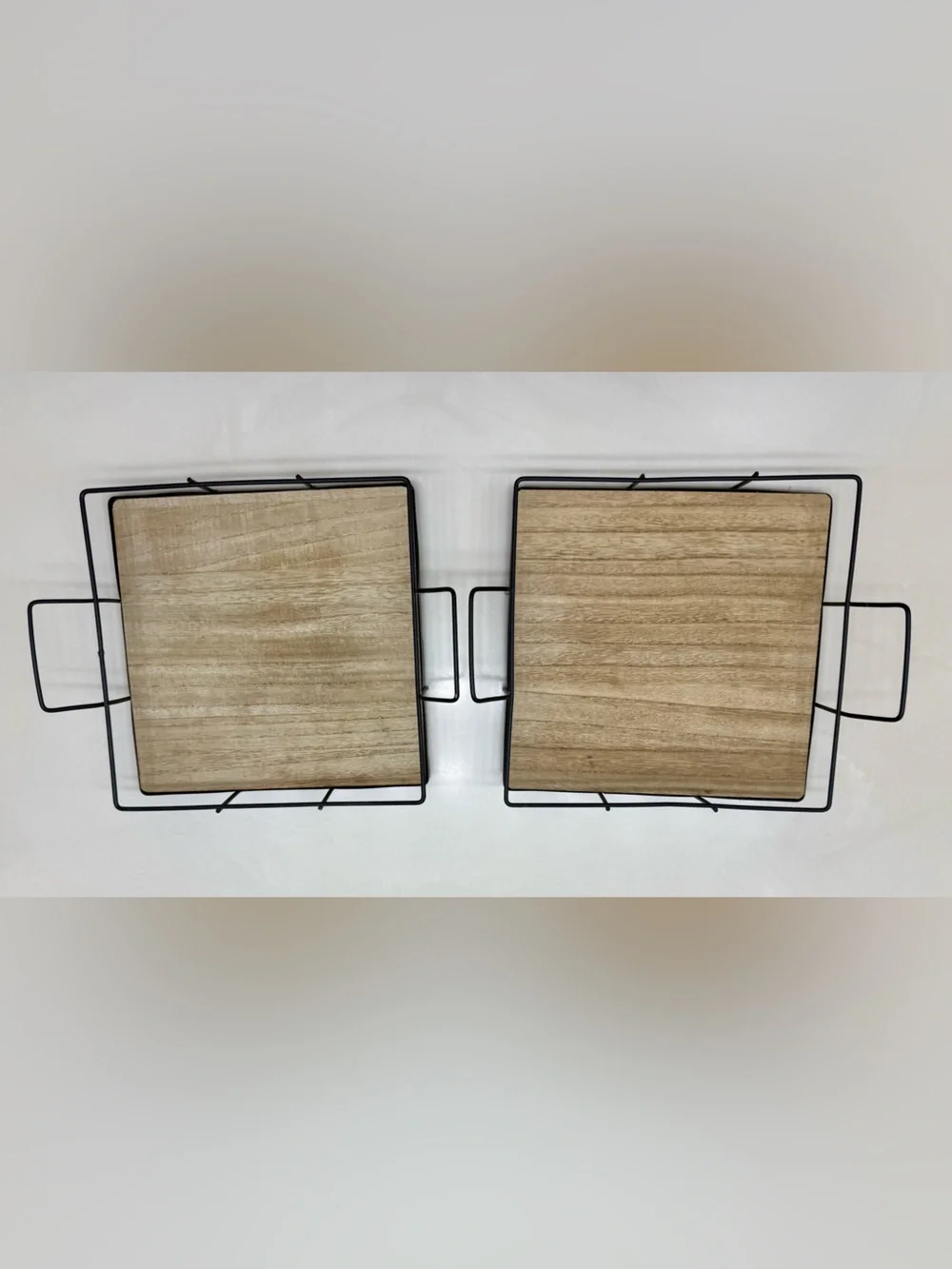 Black and Natural Wood Wall Shelf - Decorative Home Wall Decor